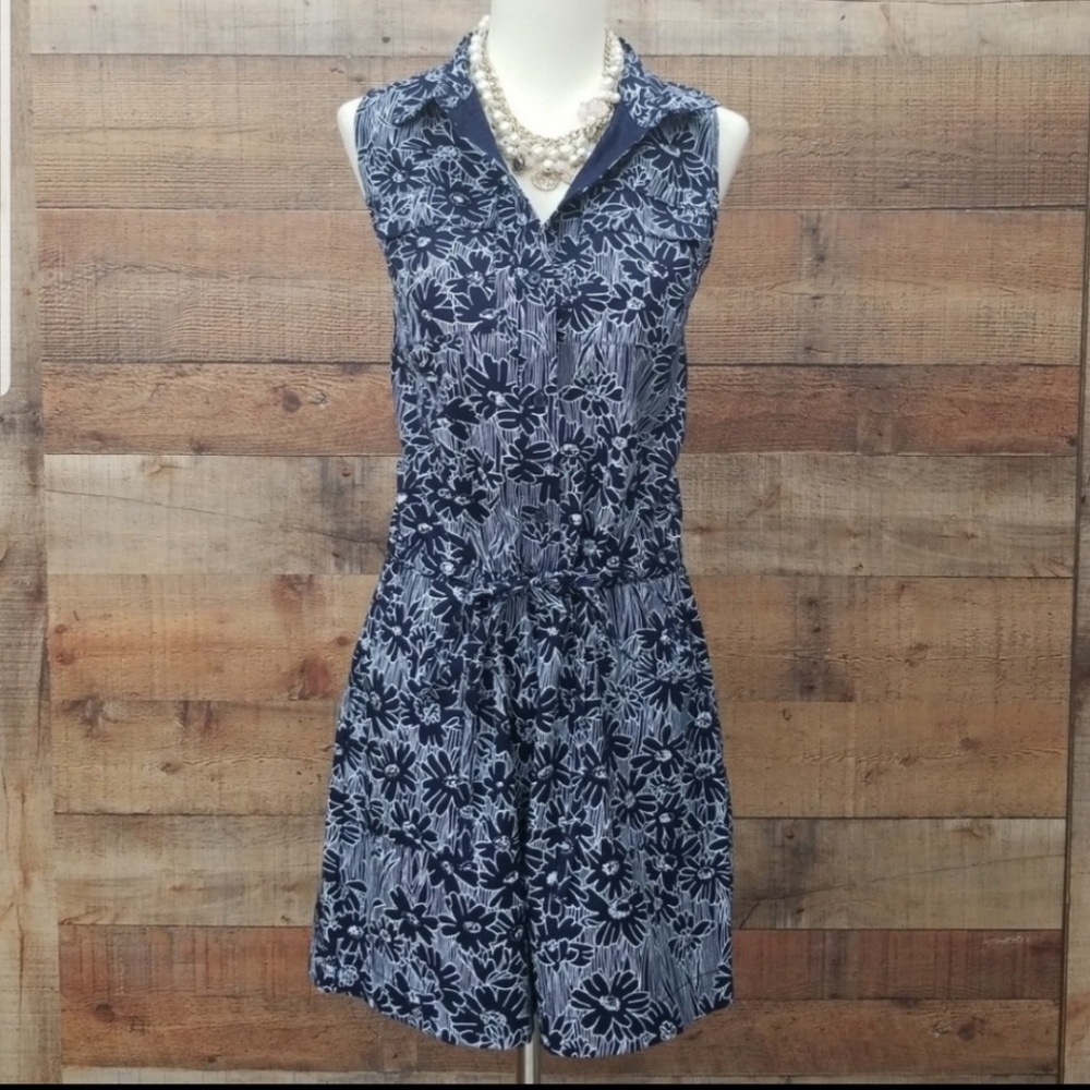Banana Republic navy romper
